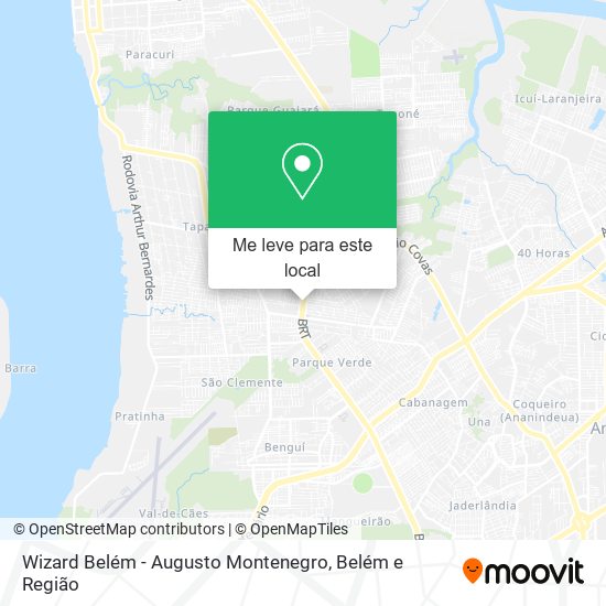 Wizard Belém - Augusto Montenegro mapa