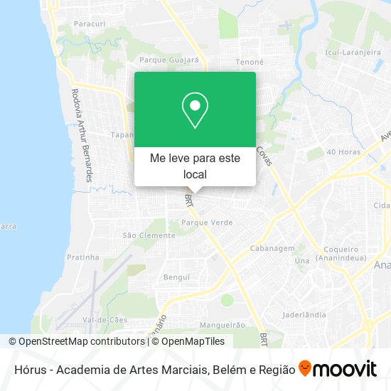 Hórus - Academia de Artes Marciais mapa