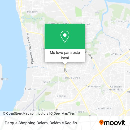 Parque Shopping Belem mapa