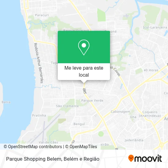Parque Shopping Belem mapa
