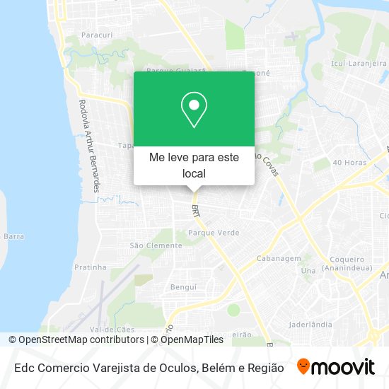 Edc Comercio Varejista de Oculos mapa