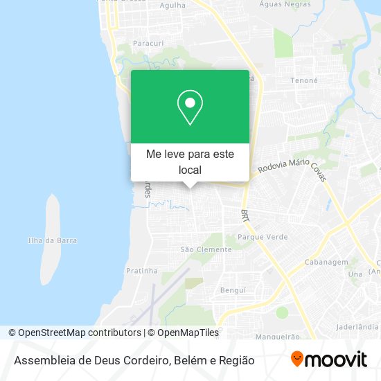 Assembleia de Deus Cordeiro mapa