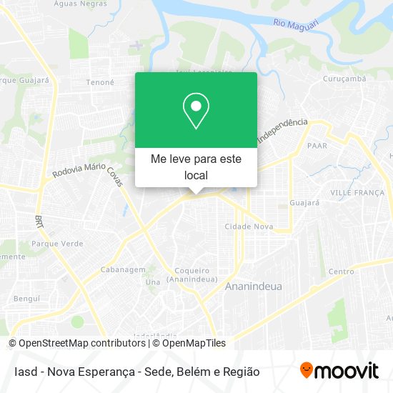 Iasd - Nova Esperança - Sede mapa