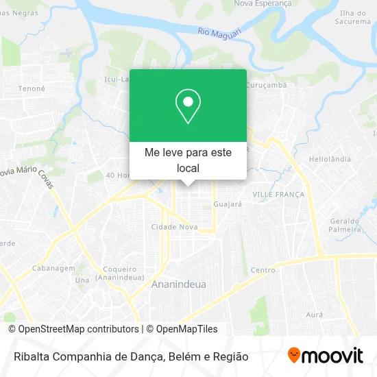 Ribalta Companhia de Dança mapa