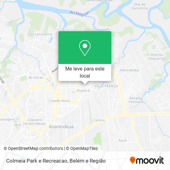 Colmeia Park e Recreacao mapa