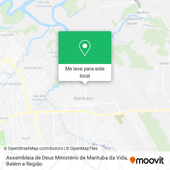 Assembleia de Deus Ministério de Marituba da Vida mapa