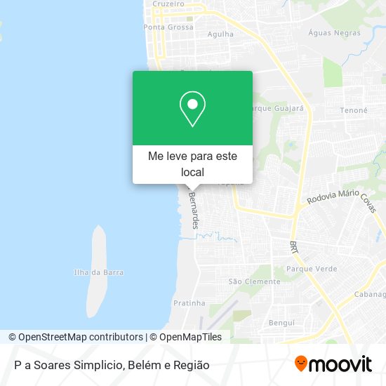 P a Soares Simplicio mapa
