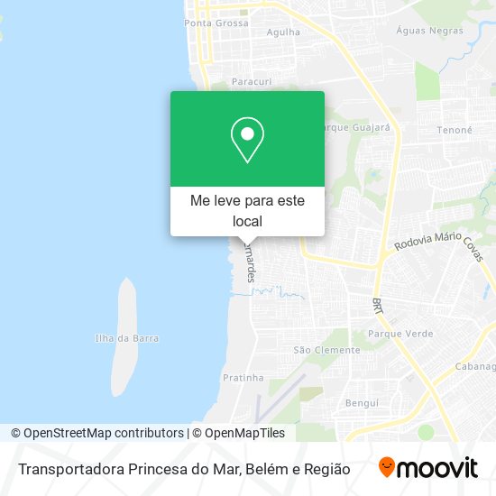 Transportadora Princesa do Mar mapa