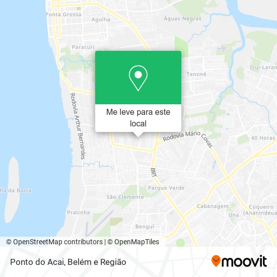 Ponto do Acai mapa