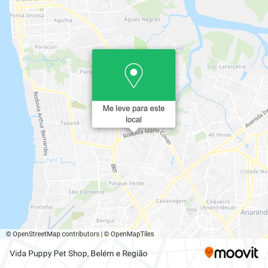 Vida Puppy Pet Shop mapa
