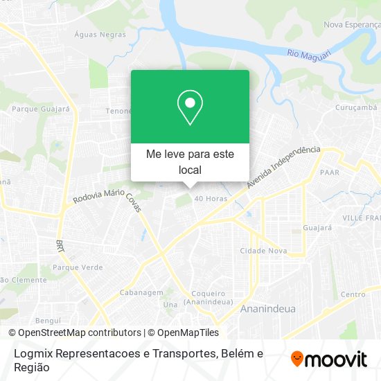 Logmix Representacoes e Transportes mapa