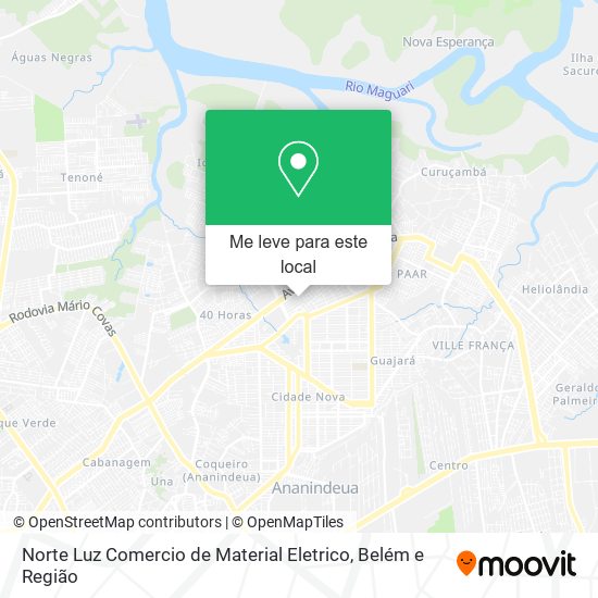 Norte Luz Comercio de Material Eletrico mapa