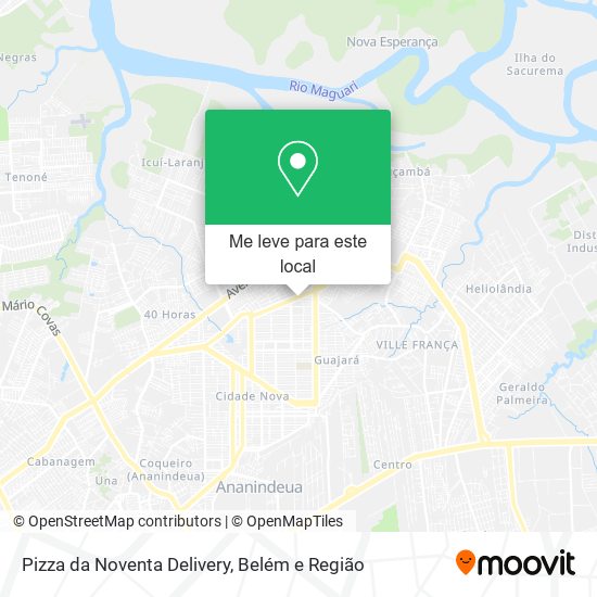 Pizza da Noventa Delivery mapa