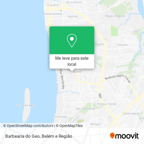 Barbearia do Geo mapa