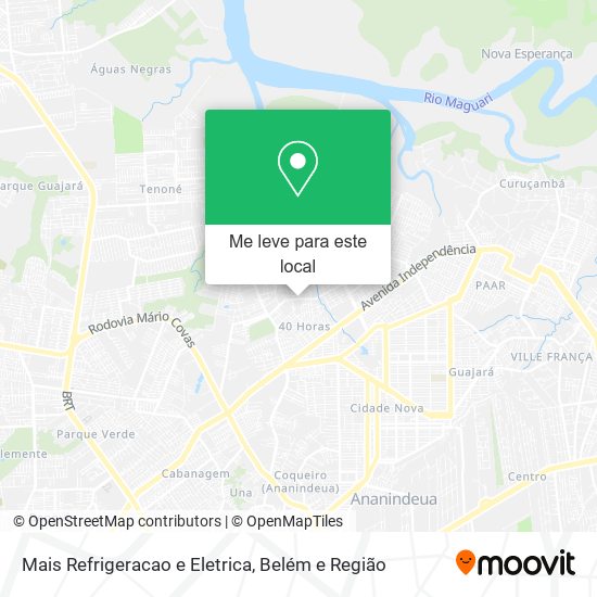 Mais Refrigeracao e Eletrica mapa