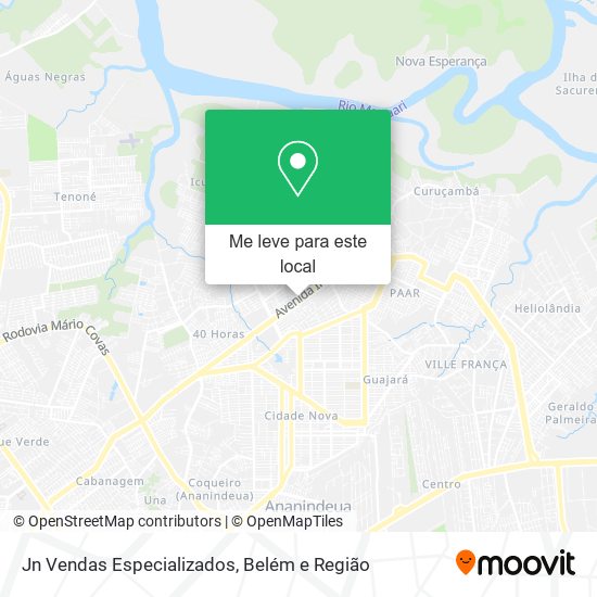 Jn Vendas Especializados mapa