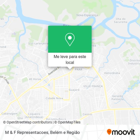 M & F Representacoes mapa