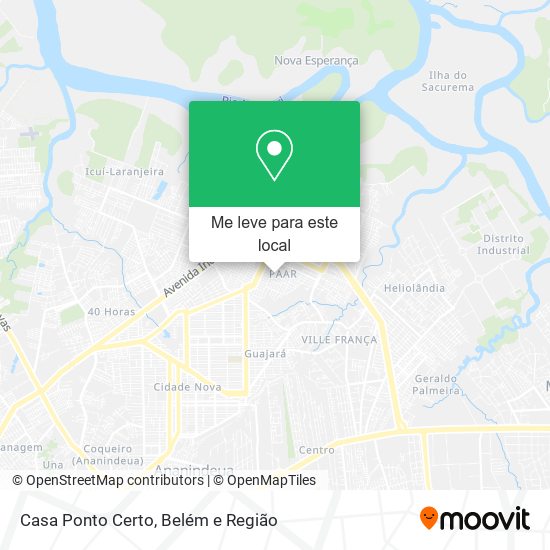 Casa Ponto Certo mapa