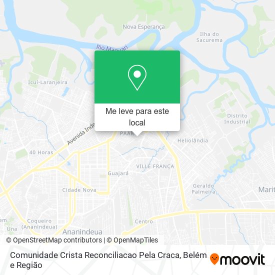 Comunidade Crista Reconciliacao Pela Craca mapa