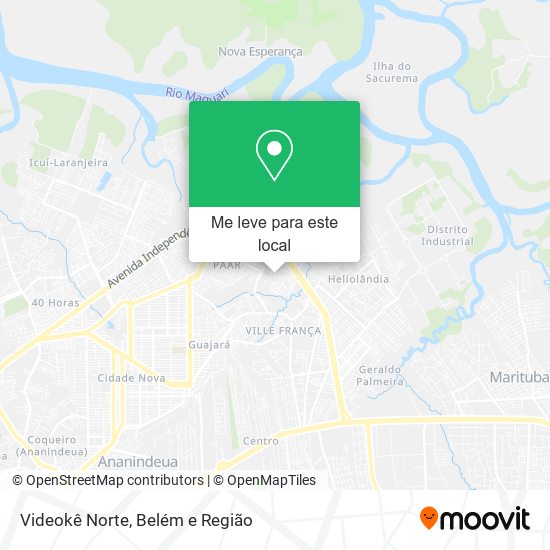 Videokê Norte mapa