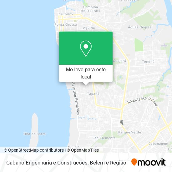 Cabano Engenharia e Construcoes mapa