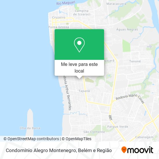 Condomínio Alegro Montenegro mapa