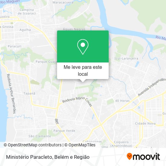 Ministério Paracleto mapa