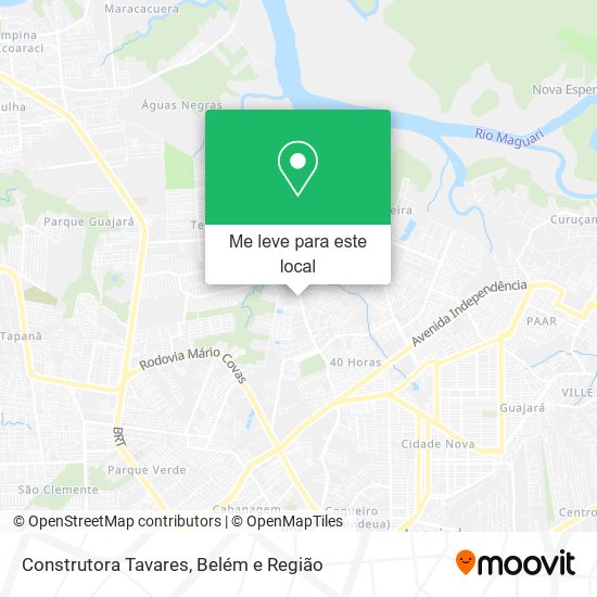 Construtora Tavares mapa