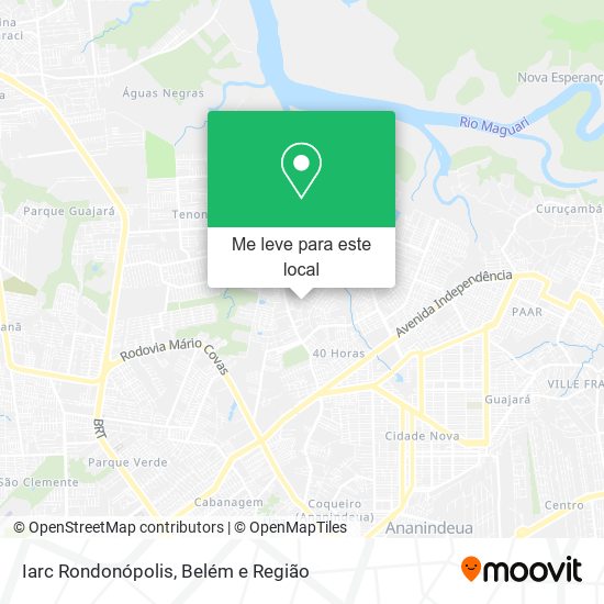 Iarc Rondonópolis mapa