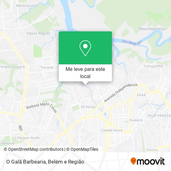 O Galã Barbearia mapa