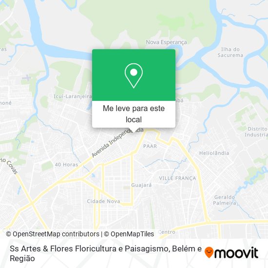 Ss Artes & Flores Floricultura e Paisagismo mapa