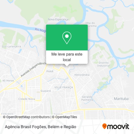 Agência Brasil Fogões mapa