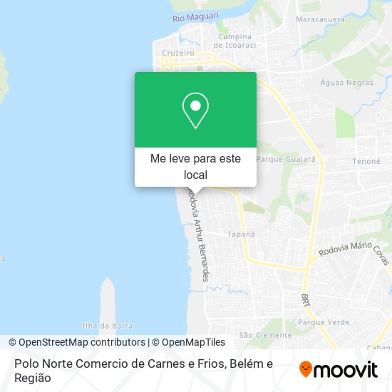 Polo Norte Comercio de Carnes e Frios mapa