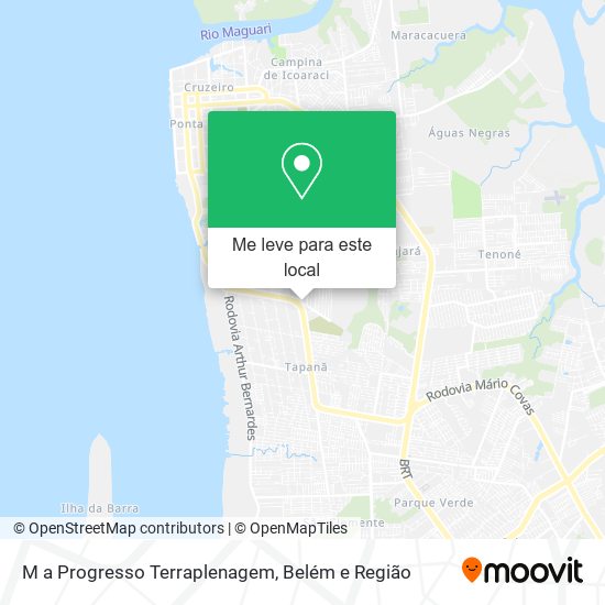 M a Progresso Terraplenagem mapa