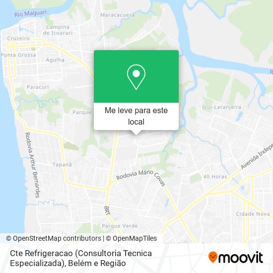 Cte Refrigeracao (Consultoria Tecnica Especializada) mapa