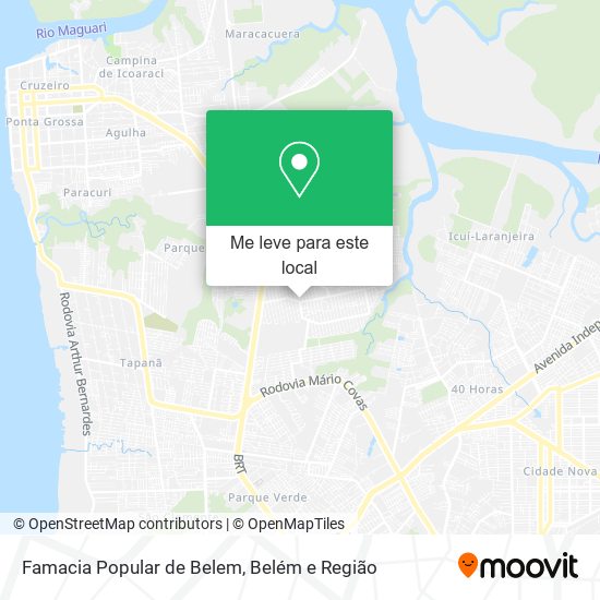 Famacia Popular de Belem mapa