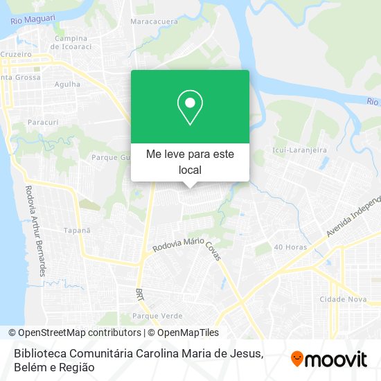 Biblioteca Comunitária Carolina Maria de Jesus mapa