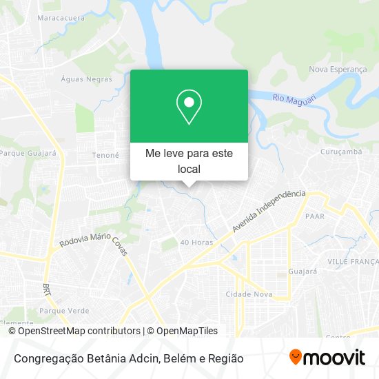 Congregação Betânia Adcin mapa