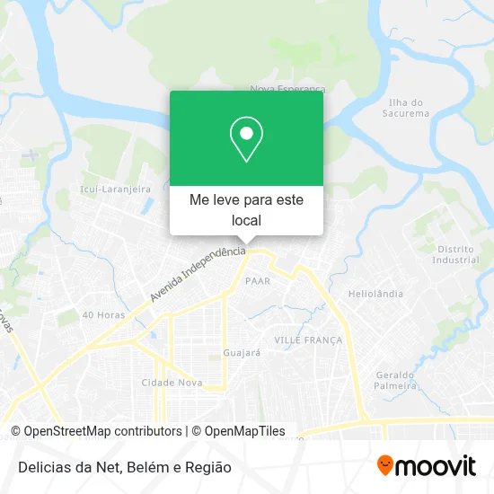 Delicias da Net mapa