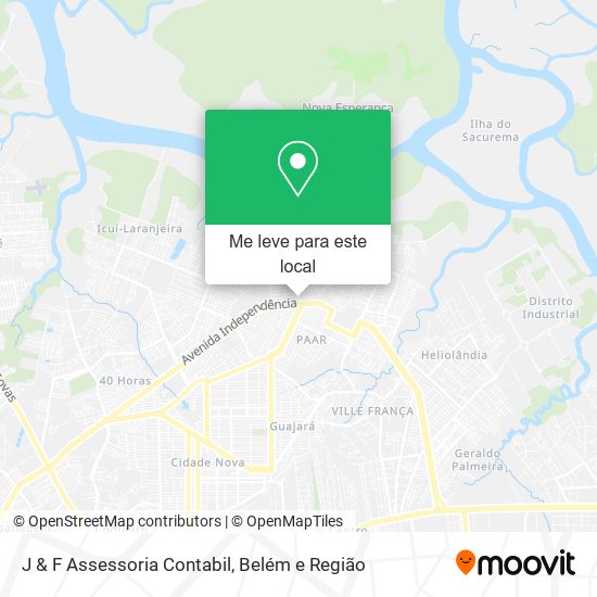 J & F Assessoria Contabil mapa