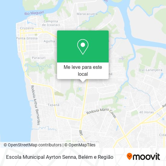 Escola Municipal Ayrton Senna mapa