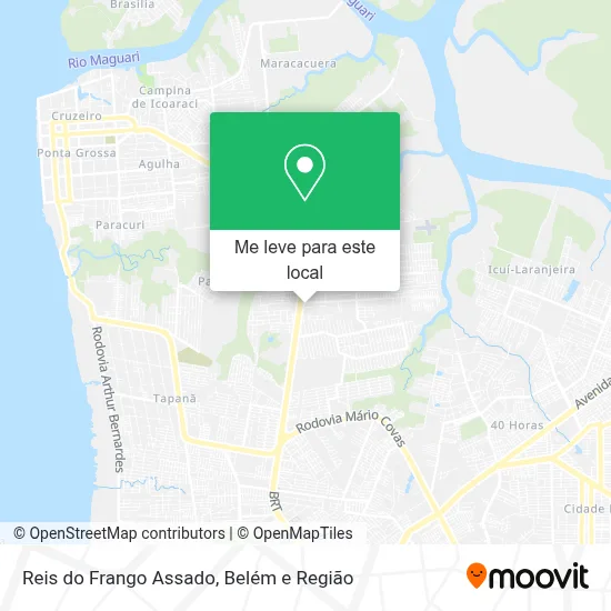 Reis do Frango Assado mapa