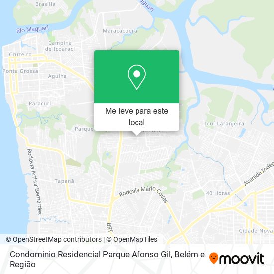 Condominio Residencial Parque Afonso Gil mapa