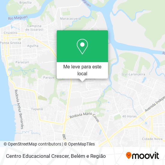 Centro Educacional Crescer mapa