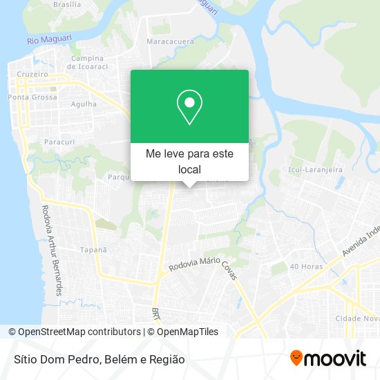 Sítio Dom Pedro mapa
