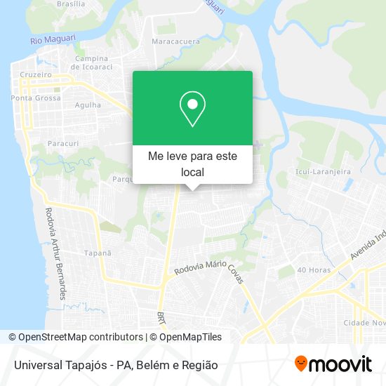 Universal Tapajós - PA mapa