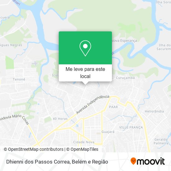 Dhienni dos Passos Correa mapa