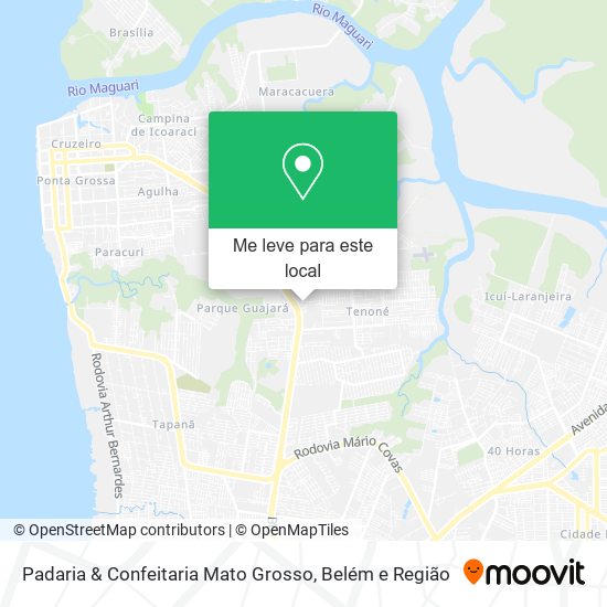 Padaria & Confeitaria Mato Grosso mapa