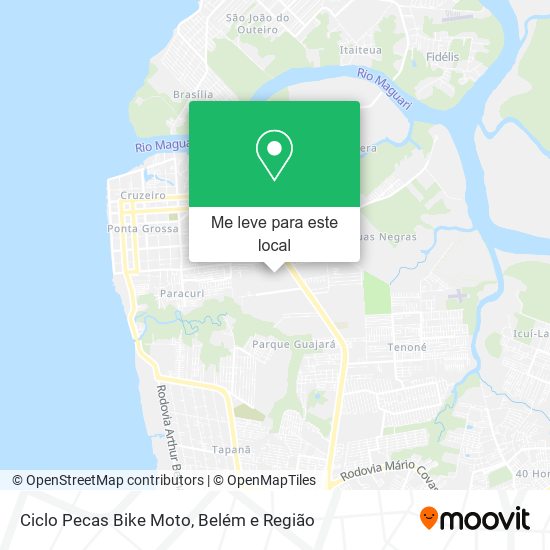 Ciclo Pecas Bike Moto mapa