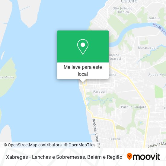 Xabregas - Lanches e Sobremesas mapa